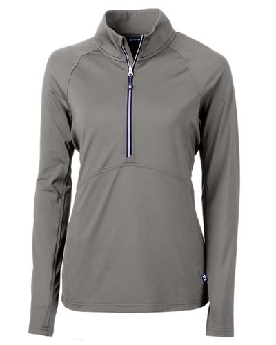 Cutter & Buck Adapt Eco Knit Stretch Recycled Womens Half Zip Pullover image thumbnail