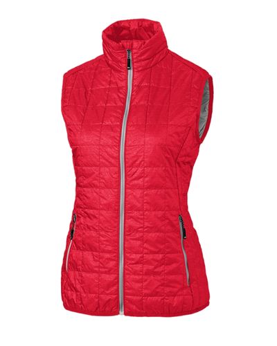 Cutter & Buck Rainier PrimaLoft Womens Eco Insulated Full Zip Puffer Vest image thumbnail