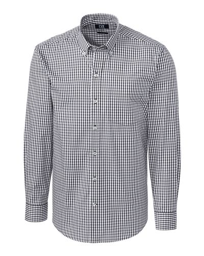 Cutter & Buck Easy Care Stretch Gingham Mens Long Sleeve Dress Shirt image thumbnail