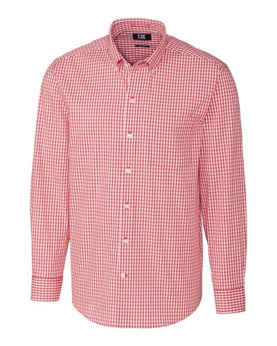 Cutter & Buck Easy Care Stretch Gingham Mens Long Sleeve Dress Shirt image thumbnail