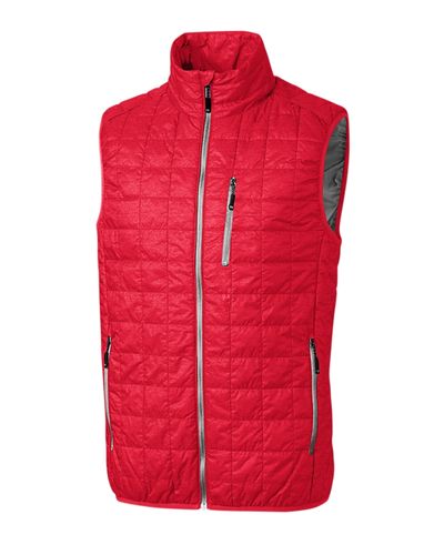 Cutter & Buck Tall Rainier PrimaLoft Mens Eco Insulated Full Zip Puffer Vest image thumbnail