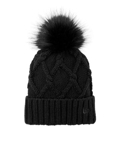 New Era Faux Fur Pom Beanie  image thumbnail