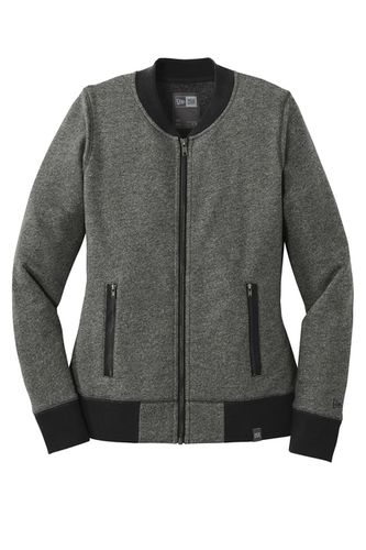 New Era  Ladies French Terry Baseball Full-Zip.  image thumbnail