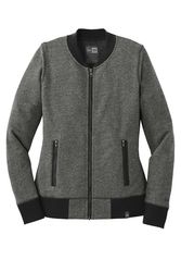 Image of New Era  Ladies French Terry Baseball Full-Zip. 