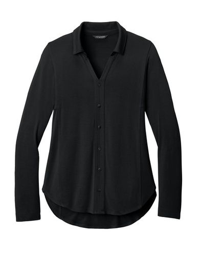 Port Authority Women's Luxe Knit Button Tunic  image thumbnail