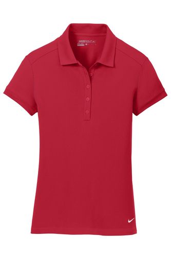 Nike Ladies Dri-FIT Solid Icon Pique Modern Fit Polo image thumbnail