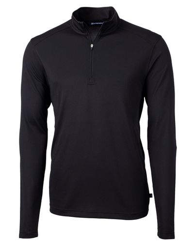 Cutter & Buck Virtue Eco Pique Recycled Quarter Zip Mens Pullover Big & Tall image thumbnail