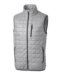 Image of Cutter & Buck Rainier PrimaLoft® Mens Eco Insulated Full Zip Puffer Vest Big & Tall