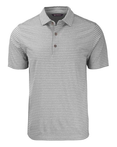 Cutter & Buck Forge Eco Heather Stripe Stretch Recycled Mens Polo image thumbnail