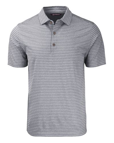 Cutter & Buck Forge Eco Heather Stripe Stretch Recycled Mens Polo image thumbnail