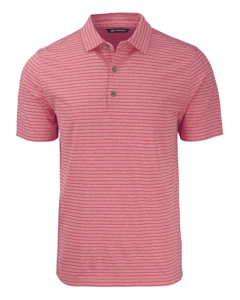 Cutter & Buck Forge Eco Heather Stripe Stretch Recycled Mens Polo primary image