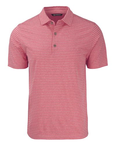 Cutter & Buck Forge Eco Heather Stripe Stretch Recycled Mens Polo image thumbnail