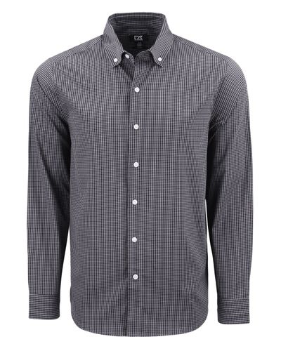 Cutter & Buck Skyline Eco Recycled Gingham Mens Long Sleeve Dress Shirt image thumbnail