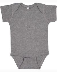 Image of Rabbit Skins Infants'5 oz. Baby Rib Lap Shoulder Bodysuit