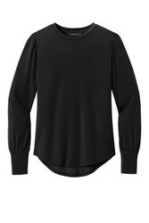 Image of Mercer+Mettle Women's Stretch Jersey Long Sleeve Blouson Top