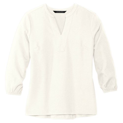 Mercer+Mettle Women's Stretch Crepe 3/4-Sleeve Blouse image thumbnail