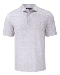 Image of Cutter & Buck Pike Eco Flora Print Recycled Mens Polo