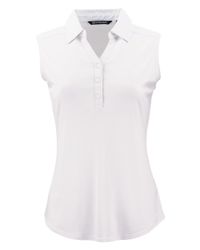 Image of Cutter & Buck Forge Eco Stretch Recycled Womens Sleeveless Polo