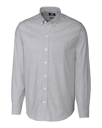 Cutter & Buck Stretch Oxford Stripe Mens Big and Tall Long Sleeve Dress Shirt Big & Tall image thumbnail