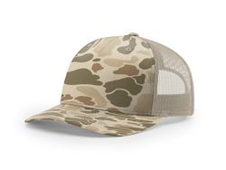 Image of Richardson Printed Five-Panel Trucker - Embroidery