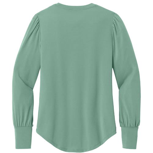 Ladies Mercer+Mettle Stretch Jersey Long Sleeve Blouson Top image thumbnail