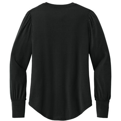 Ladies Mercer+Mettle Stretch Jersey Long Sleeve Blouson Top image thumbnail