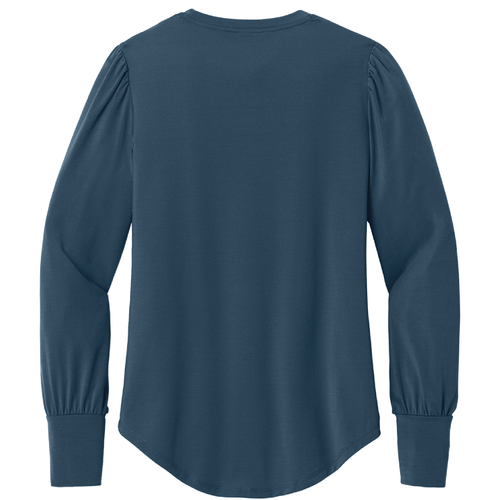 Ladies Mercer+Mettle Stretch Jersey Long Sleeve Blouson Top image thumbnail