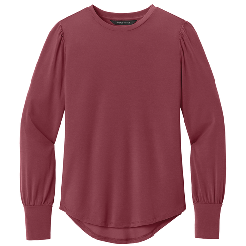 Ladies Mercer+Mettle Stretch Jersey Long Sleeve Blouson Top image thumbnail