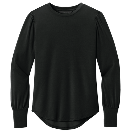 Ladies Mercer+Mettle Stretch Jersey Long Sleeve Blouson Top image thumbnail