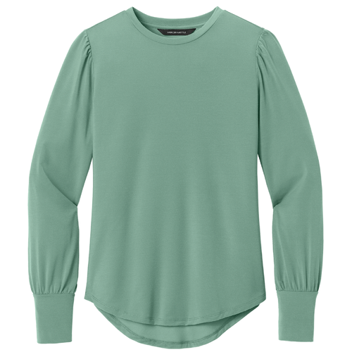 Ladies Mercer+Mettle Stretch Jersey Long Sleeve Blouson Top image thumbnail