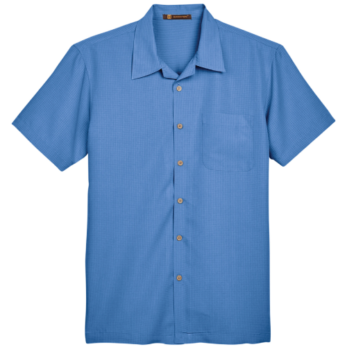 Men's Harriton Barbados Textured Camp Shirt image thumbnail