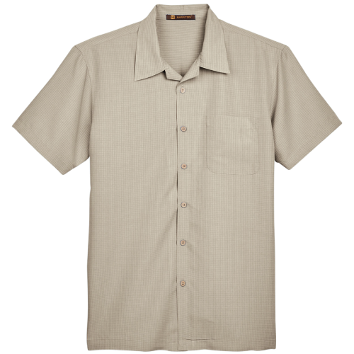 Men's Harriton Barbados Textured Camp Shirt image thumbnail