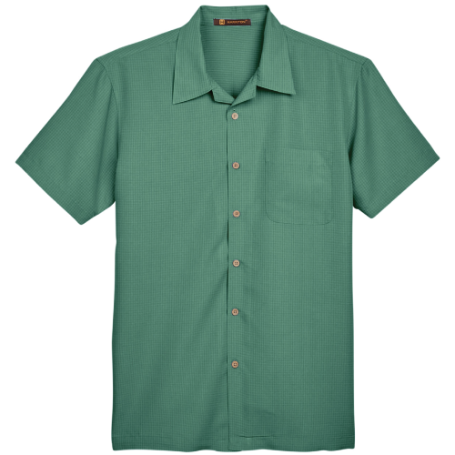 Men's Harriton Barbados Textured Camp Shirt image thumbnail