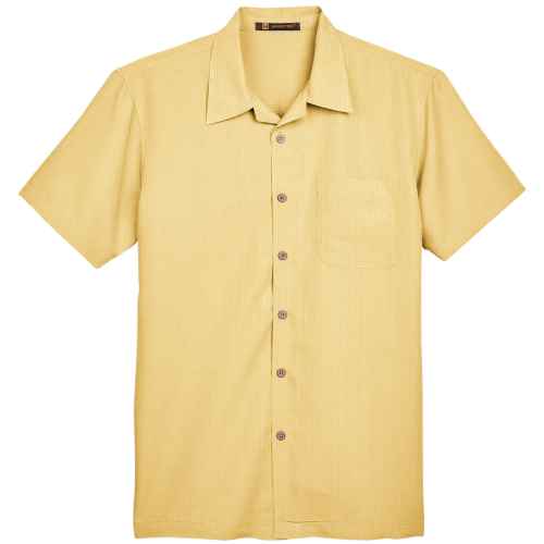 Men's Harriton Barbados Textured Camp Shirt image thumbnail