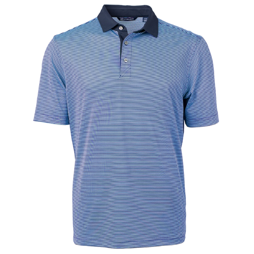 Men's Cutter & Buck Tall Virtue Eco Stripe Recycled Polo image thumbnail