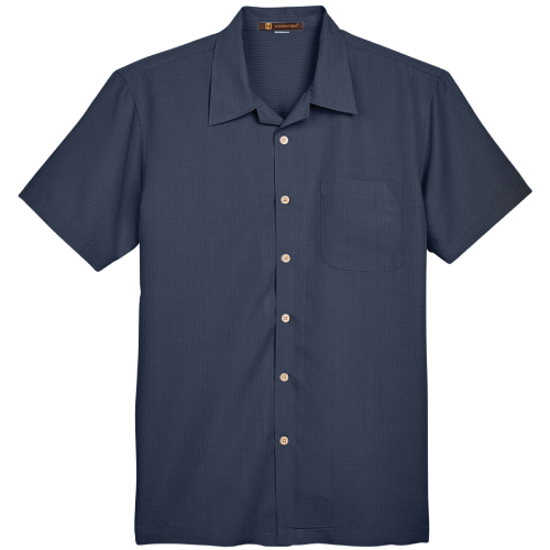 Men's Harriton Barbados Textured Camp Shirt image thumbnail