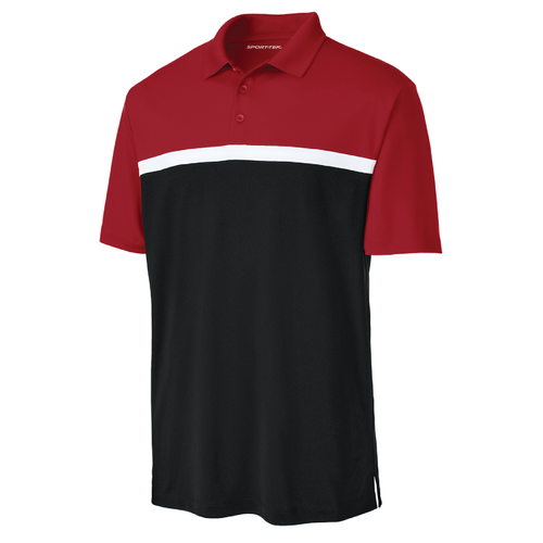 Men's Sport-Tek UV Micropique Colorblock Polo image thumbnail