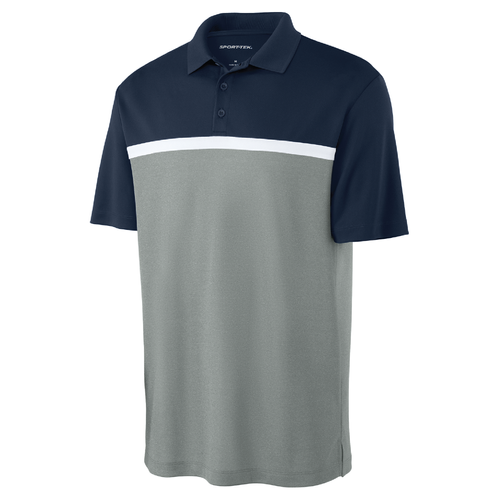 Men's Sport-Tek UV Micropique Colorblock Polo image thumbnail