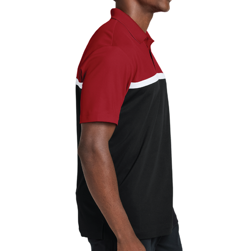 Men's Sport-Tek UV Micropique Colorblock Polo image thumbnail
