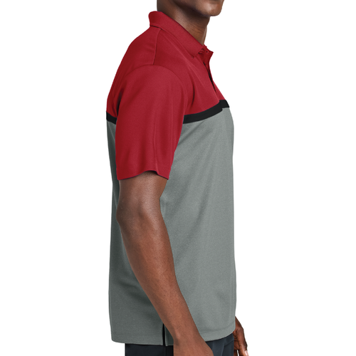 Men's Sport-Tek UV Micropique Colorblock Polo image thumbnail