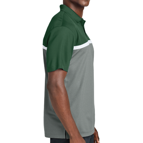 Men's Sport-Tek UV Micropique Colorblock Polo image thumbnail