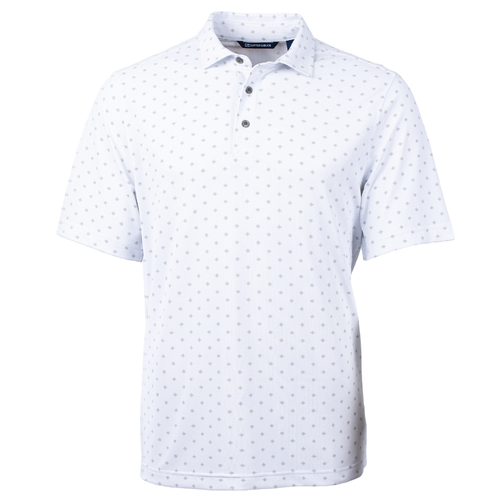 Men's Cutter & Buck Big & Tall Virtue Eco Pique Tile Print Recycled Mens Polo image thumbnail
