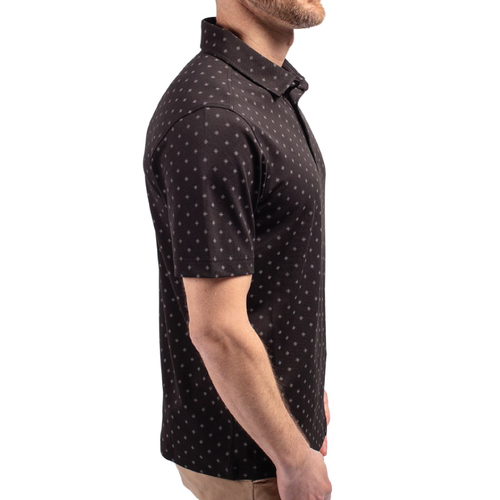 Men's Cutter & Buck Big & Tall Virtue Eco Pique Tile Print Recycled Mens Polo image thumbnail