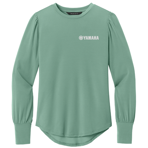 Ladies Mercer+Mettle Stretch Jersey Long Sleeve Blouson Top image thumbnail