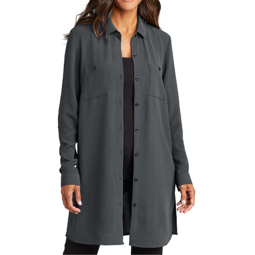 Ladies Port Authority® Textured Crepe Long Tunic image thumbnail