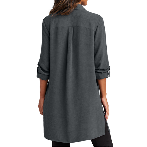 Ladies Port Authority® Textured Crepe Long Tunic image thumbnail