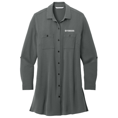 Ladies Port Authority® Textured Crepe Long Tunic image thumbnail