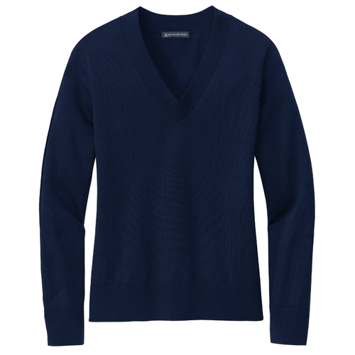 Ladies Brooks Brothers® Cotton Stretch V-Neck Sweater image thumbnail