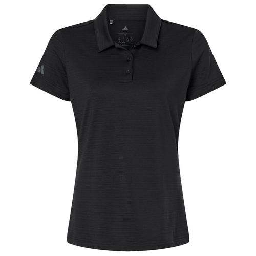 Ladies Adidas Textured Stripe Polo image thumbnail