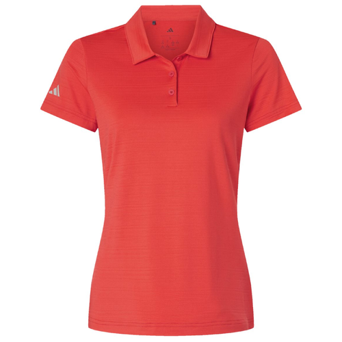 Ladies Adidas Textured Stripe Polo image thumbnail
